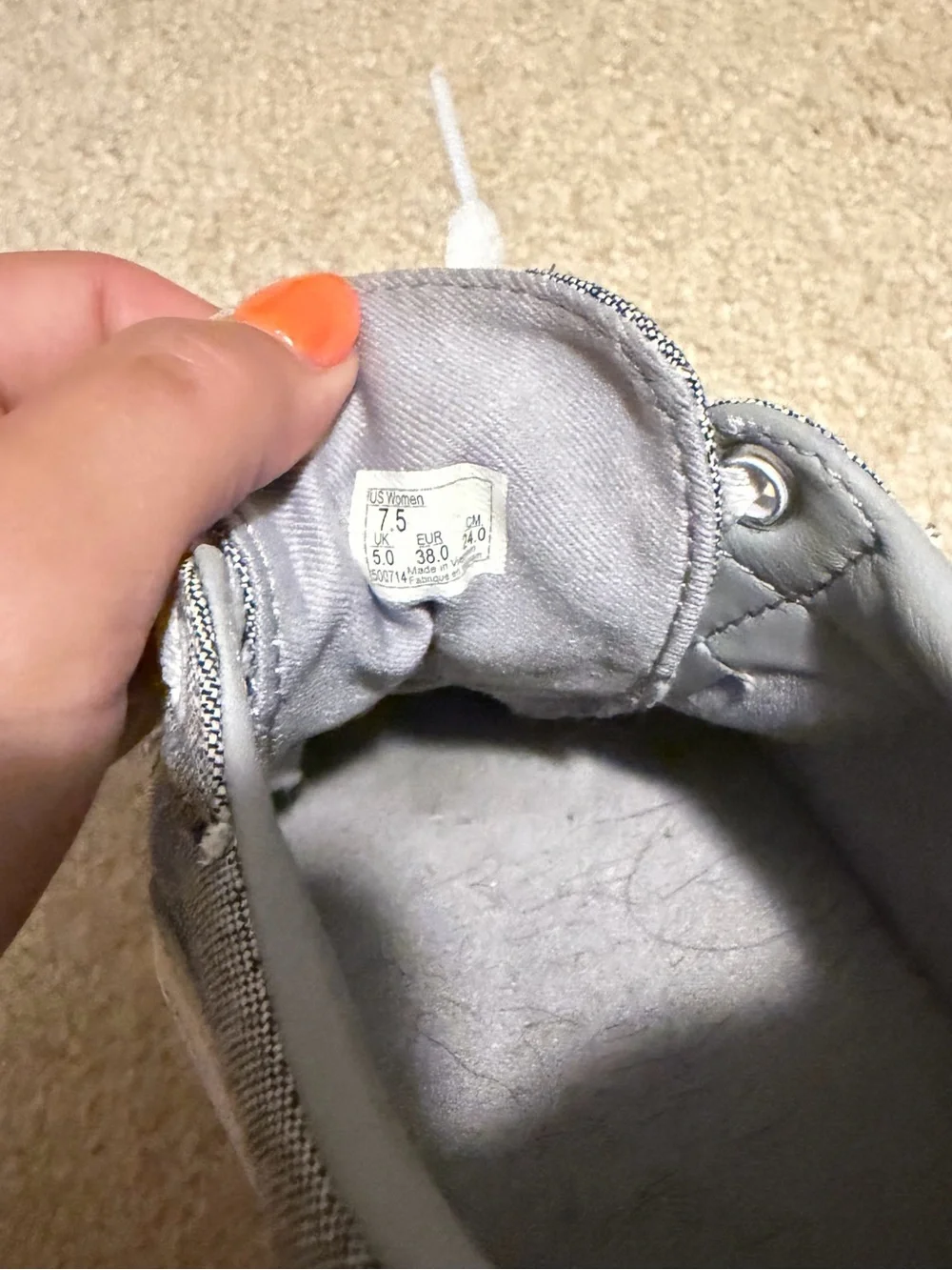 Vans Kids Gray Low-Top Canvas Sneakers
